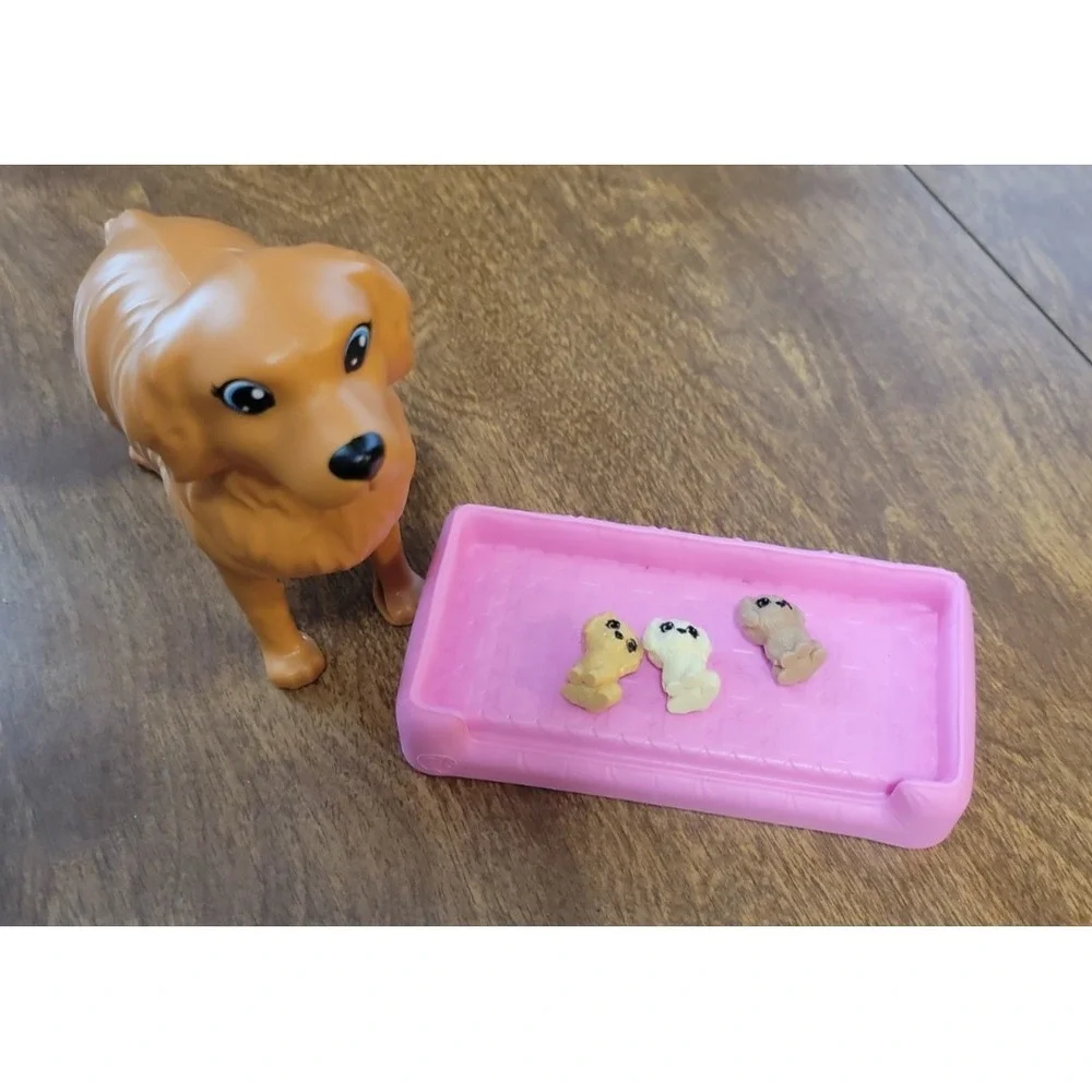 Barbie Dog Newborn Puppies 3 Babies Pup Pregnant Mattel Birth